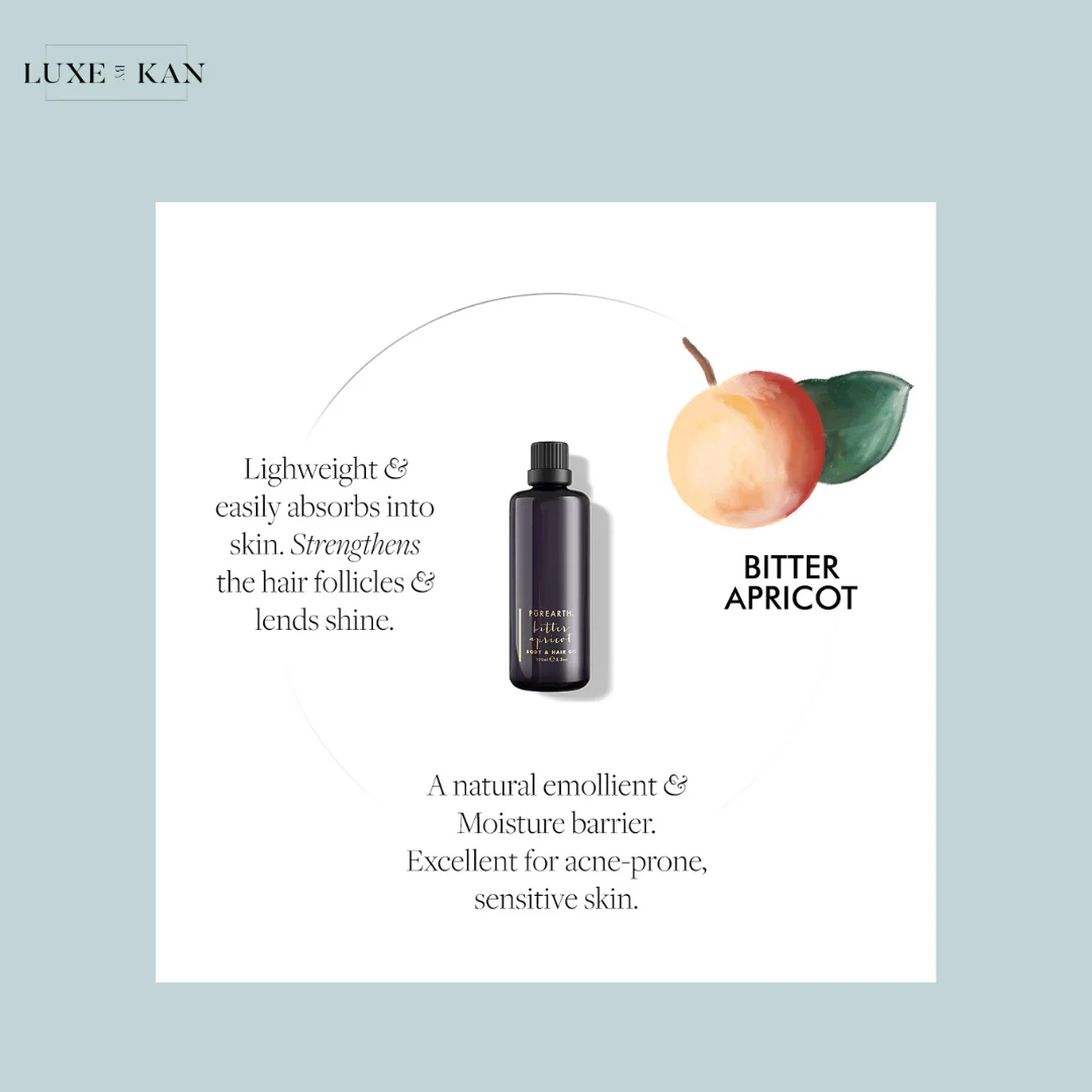 PUREARTH BITTER APRICOT ALL OVER OIL - Image 2