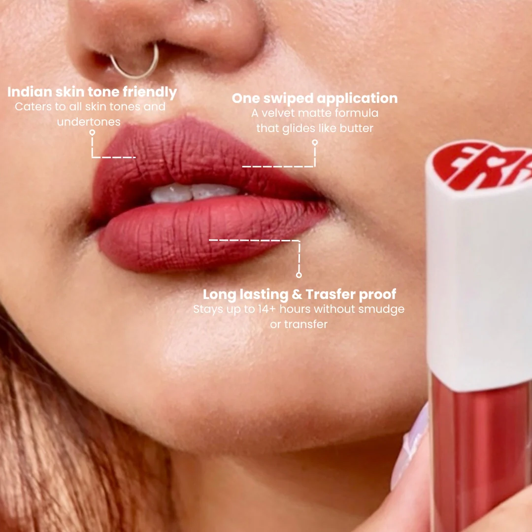 Era Beauty Velvet Liquid Matte Lipstick - Rom-Com - Image 5