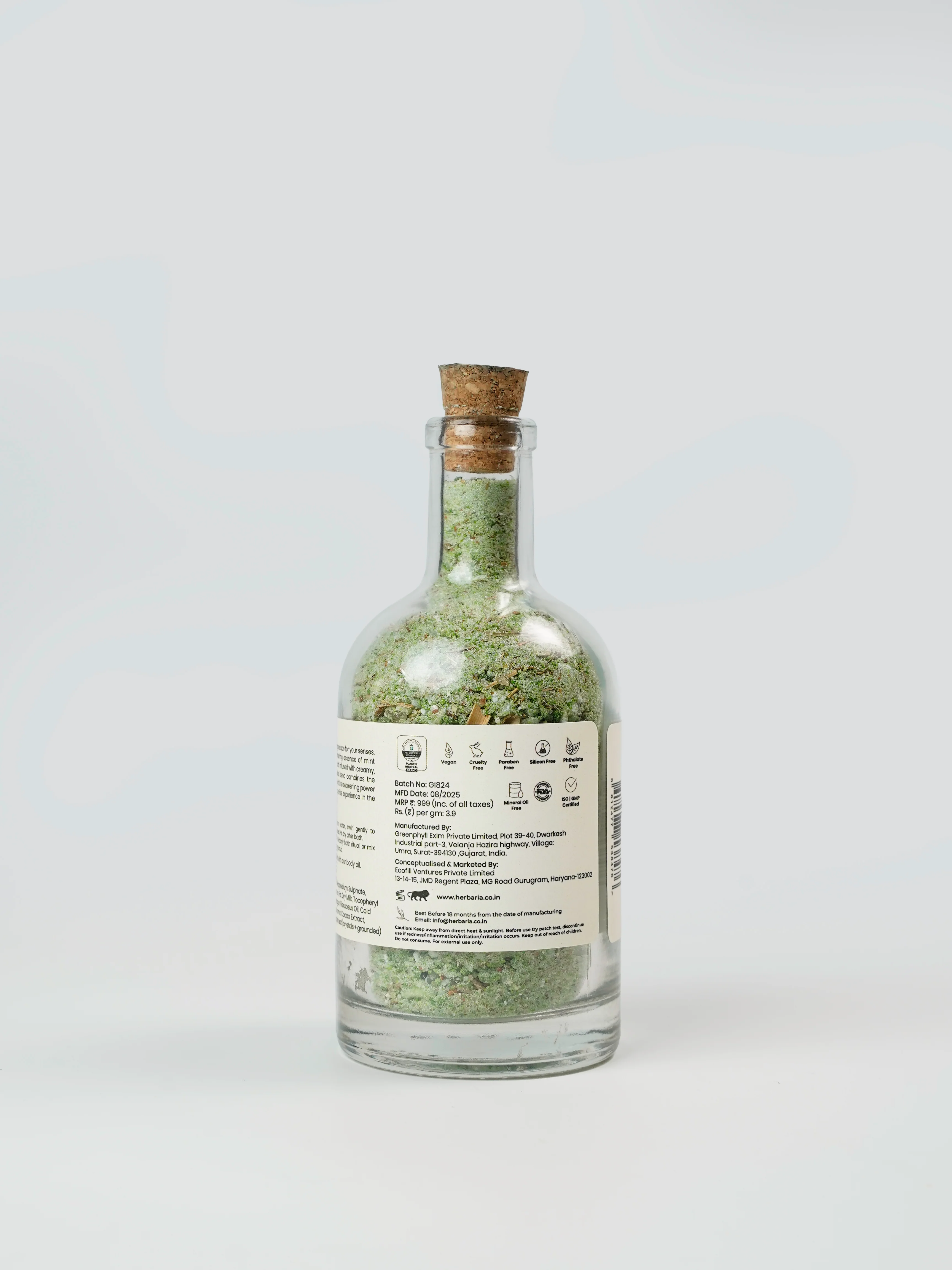 Herbaria - Modern Botanicals Jade Soak Milk Bath 250gm - Image 3