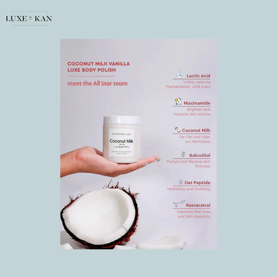 Murshmallow Coconut vanilla Body Polish 350g - Image 5